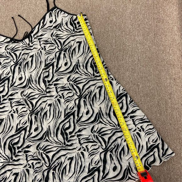 Vintage 90s/Y2k Plus size 3x Jones New York mini slip party dress sheer - Picture 9 of 9